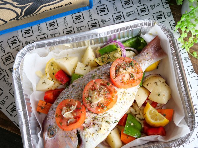 Mediterranean Whole Snapper (Bake at Home)